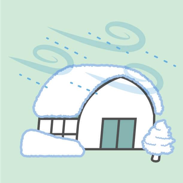 風・雪・地震に強い設計 イメージ
